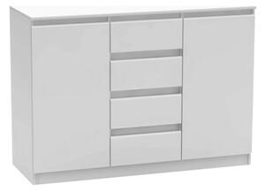 Comoda HANY NEW 010, alb, DTD laminat, 134x49x95 cm