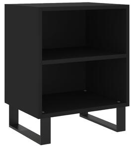 Noptieră, negru, 40x30x50 cm, lemn compozit
