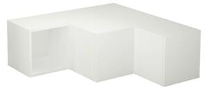 Comoda TV COMPACT, alb, PAL melaminat, 90x30/90x32 cm