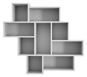 Raft PAROLA, alb, PAL melaminat, 116x15x104 cm