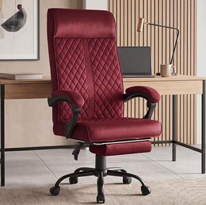 Scaun de birou ergonomic HC-1030, cu șezut cu arc și o capacitate de încărcare de 120 kg – culoare burgund