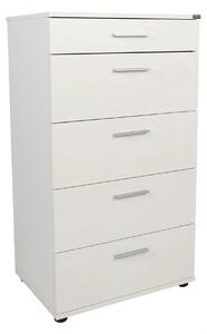 Comoda SFN-550-BB-1, alb, PAL melaminat, 60x44x108 cm