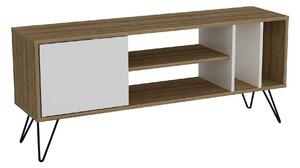 Comoda TV MISTICO-140, nuc/negru/alb, PAL melaminat, 140x36x59 cm