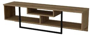 Comoda TV Asal, nuc/negru, PAL melaminat, 150x35x40 cm