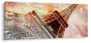 Tablou - Turnul Eiffel în stil vintage (120x50 cm)