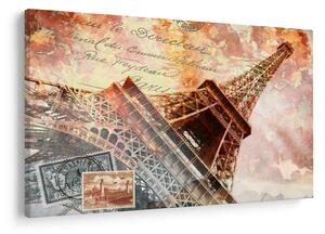 Tablou - Turnul Eiffel în stil vintage (90x60 cm)
