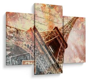 Tablou - Turnul Eiffel în stil vintage (90x60 cm)