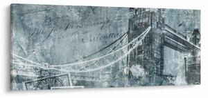 Tablou - Tower Bridge în tonuri reci (120x50 cm)