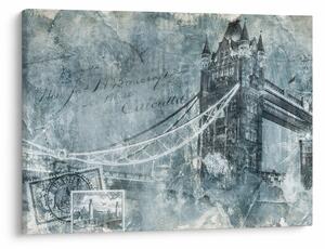 Tablou - Tower Bridge în tonuri reci (70x50 cm)