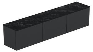 Comoda TV NEON ILLUMINATED, gri antracit, PAL melaminat, 160x32x35 cm