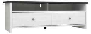 Comoda TV PORTO, alb, PAL, 159x45x44 cm
