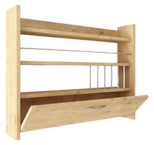 Raft KNOTT, stejar, PAL melaminat, 85x15x65 cm