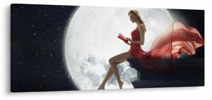 Tablou - Femeia sub clar de lună (120x50 cm)