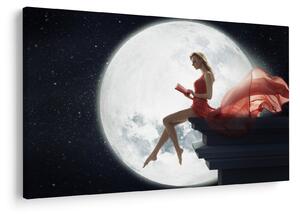 Tablou - Femeia sub clar de lună (90x60 cm)