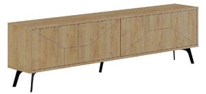 Comoda TV DUNE, stejar, PAL melaminat, 180x30x50 cm