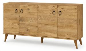 Comoda 616TNM1602, stejar, PAL melaminat, 180x45x79 cm