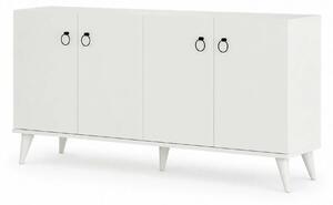 Comoda 616TNM1601, alb, PAL melaminat, 180x45x79 cm