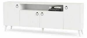 Comoda 616TNM1604, alb, PAL melaminat, 180x45x79 cm