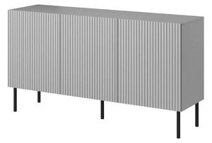 Comoda ASENSIO, gri mat/negru, PAL, 150x42x82 cm