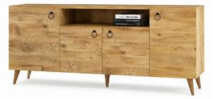 Comoda 616TNM1605, stejar, PAL melaminat, 180x45x79 cm