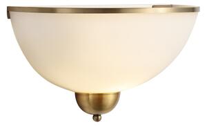 Lampă clasică de perete bronz cu sticlă opal - Katarina