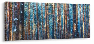 Tablou - Pădurea iarna (120x50 cm)
