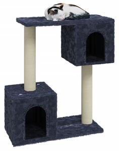 Ansamblu pisici cu stâlpi din funie de sisal, gri închis, 60 cm