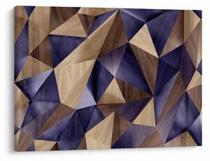 Tablou - 3D triunghiuri de lemn (70x50 cm)