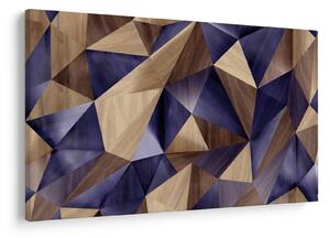 Tablou - 3D triunghiuri de lemn (90x60 cm)