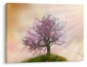Tablou - Copacul înflorit în deal (70x50 cm)