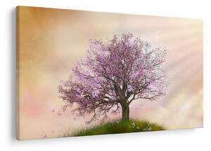 Tablou - Copacul înflorit în deal (90x60 cm)