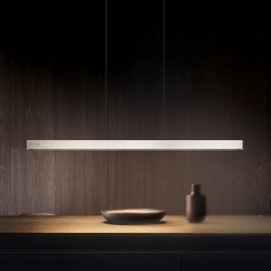 Trio Lighting Lampă suspendată LED Donegal, culoare nichel, lungime 150 cm, CCT, reglabil, Metalic, Camera de zi / sufragerie, Metal, Modern