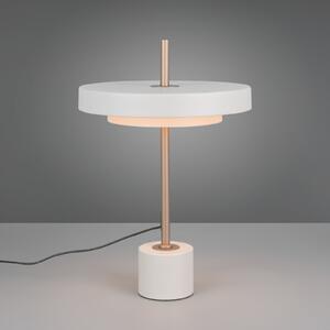 Trio Lighting Lampa de masă LED Keaton, gri deschis, înălțime 45 cm, metal, CCT, reglabil, Gri, Camera de zi / sufragerie, Metal