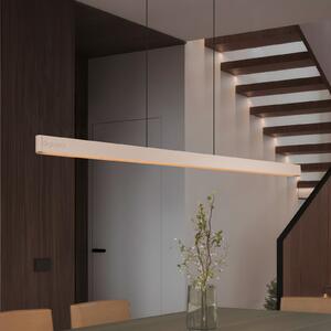 Trio Lighting Lampă suspendată LED Donegal, culoare bej, lungime 150 cm, CCT, reglabil, Bej, Camera de zi / sufragerie, Metal, Modern