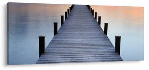 Tablou - Ponton de la Lacul Starnberger, Bavaria, Germania (120x50 cm)