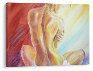 Tablou - Imaginea unei femei care se odihnește, pictură în ulei (70x50 cm)