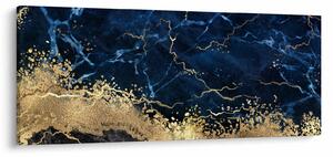 Tablou - Marmură albastru închis (120x50 cm)