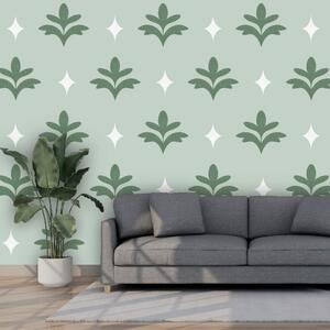 Fototapet Model botanic elegant în nuanțe delicate, Fototapet frunze, Fototapet populare, t00656 - Tapeko.ro