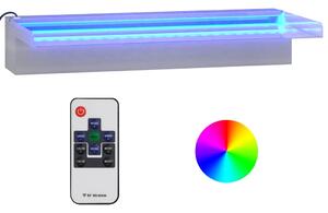 Deversor de cascadă cu LED-uri RGB, 45 cm, oțel inoxidabil