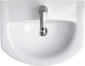 Lavoar baie suspendat alb lucios 50 cm, asimetric, Cersanit Libra