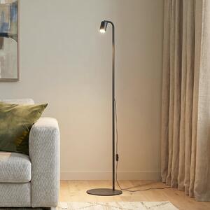 TK Lighting Lampadar Nex, negru, metal, înălțime 140 cm, GU10, Negru, Camera de zi / sufragerie, Metal