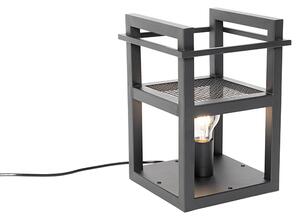 Lampă de masă industrială neagră - Cage Rack