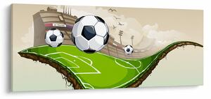Tablou - Teren de fotbal (120x50 cm)