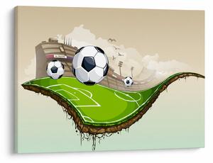 Tablou - Teren de fotbal (70x50 cm)
