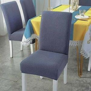 Set 6 huse elastice pentru scaune culoare Gri inchis
