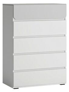 Comoda ALBI, alb, PAL laminat, 72x42x102 cm