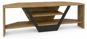 Comoda TV SARES, nuc/negru, PAL melaminat, 120x35x37 cm