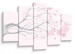 Tablou - Flori roz (150x105 cm)