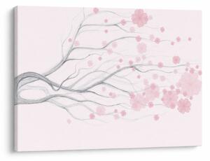 Tablou - Flori roz (70x50 cm)