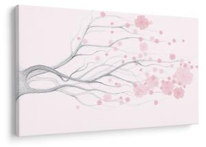 Tablou - Flori roz (90x60 cm)